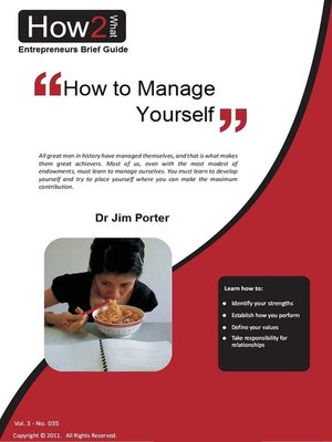 cover image of How to Manage Yourself